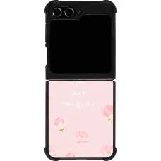 Samsung Galaxy Z Flip5 Case Hülle - Silikon schwarz Mom 2023 your are magical