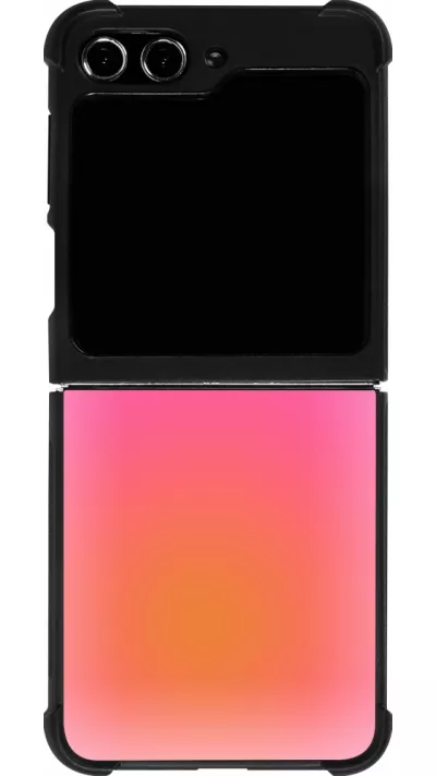 Samsung Galaxy Z Flip5 Case Hülle - Silikon schwarz Orange Pink Blue Gradient