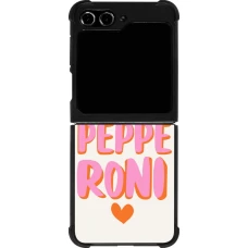 Samsung Galaxy Z Flip5 Case Hülle - Silikon schwarz Pizza pepperoni 2026