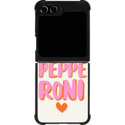 Samsung Galaxy Z Flip5 Case Hülle - Silikon schwarz Pizza pepperoni 2026