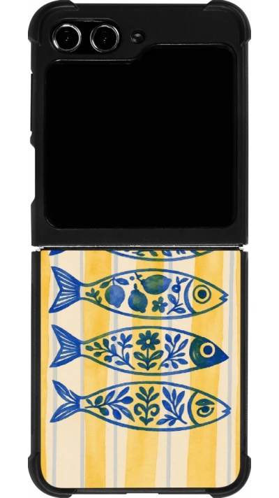 Samsung Galaxy Z Flip5 Case Hülle - Silikon schwarz Portuguese fish 2026