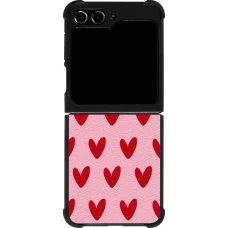 Samsung Galaxy Z Flip5 Case Hülle - Silikon schwarz Saint Valentines Day 26 Pattern heart