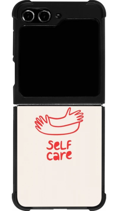Samsung Galaxy Z Flip5 Case Hülle - Silikon schwarz Saint Valentines Day 26 Self love self care