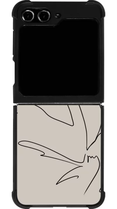 Samsung Galaxy Z Flip5 Case Hülle - Silikon schwarz Salnikova 05
