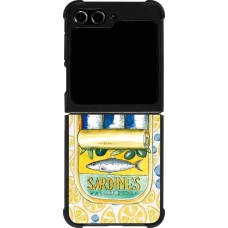 Samsung Galaxy Z Flip5 Case Hülle - Silikon schwarz Sardines in oil 2026