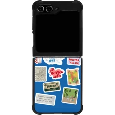 Samsung Galaxy Z Flip5 Case Hülle - Silikon schwarz Seals of the Dominican Republic DTMF