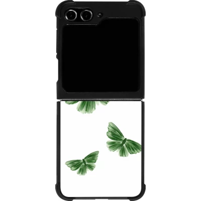 Samsung Galaxy Z Flip5 Case Hülle - Silikon schwarz Butterflies Spring 2026
