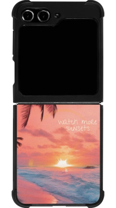 Samsung Galaxy Z Flip5 Case Hülle - Silikon schwarz Watch more sunsets Summer 2026