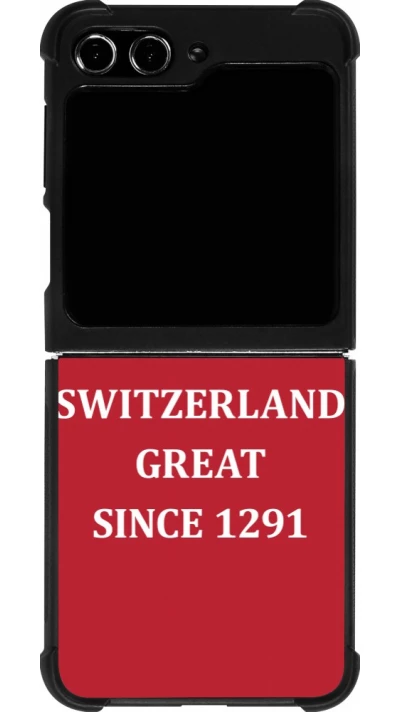 Samsung Galaxy Z Flip5 Case Hülle - Silikon schwarz Switzerland Great Since 1291