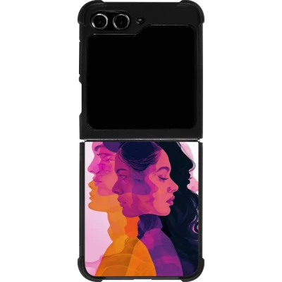 Coque Samsung Galaxy Z Flip5 - Silicone rigide noir Womens day 2026 10