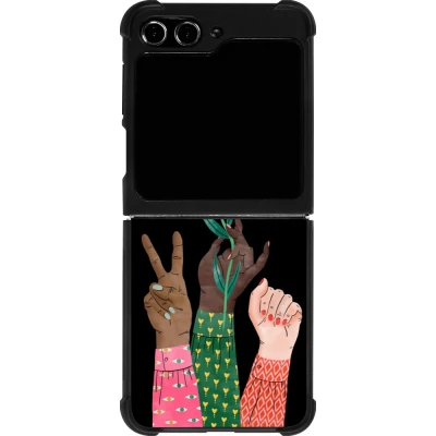 Coque Samsung Galaxy Z Flip5 - Silicone rigide noir Womens day 2026 2