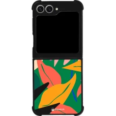 Samsung Galaxy Z Flip6 Case Hülle - Silikon schwarz Abstract Jungle