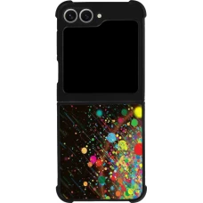 Samsung Galaxy Z Flip6 Case Hülle - Silikon schwarz Abstract Bubble Lines