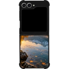 Coque Samsung Galaxy Z Flip6 - Silicone rigide noir Autumn 26 Autumn lake