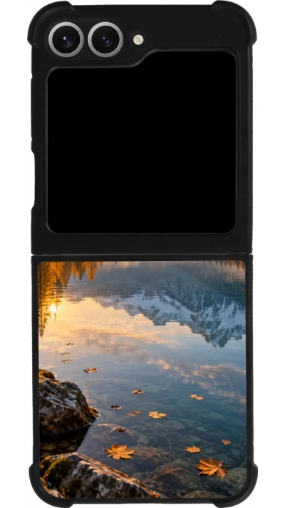 Coque Samsung Galaxy Z Flip6 - Silicone rigide noir Autumn 26 Autumn lake