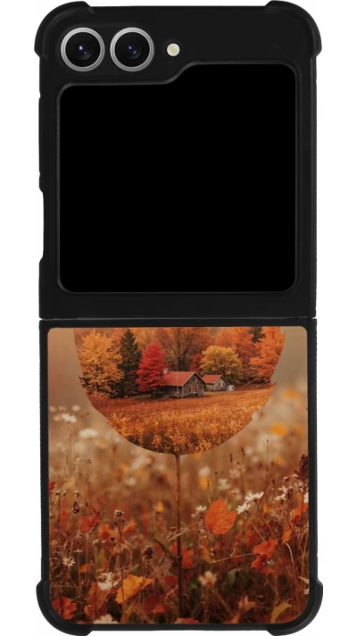 Coque Samsung Galaxy Z Flip6 - Silicone rigide noir Autumn 26 Autumn leaf