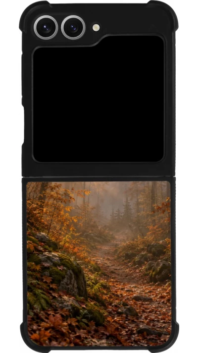 Coque Samsung Galaxy Z Flip6 - Silicone rigide noir Autumn 26 Autumn walk