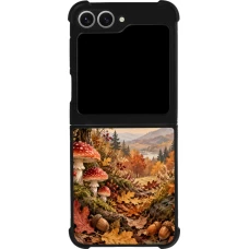 Coque Samsung Galaxy Z Flip6 - Silicone rigide noir Autumn 26 Illustrated Autumn