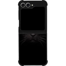 Samsung Galaxy Z Flip6 Case Hülle - Silikon schwarz Cat eyes