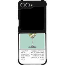 Samsung Galaxy Z Flip6 Case Hülle - Silikon schwarz Cocktail Rezept Hugo