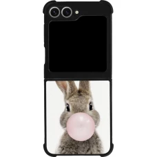 Coque Samsung Galaxy Z Flip6 - Silicone rigide noir Easter 2023 bubble gum bunny