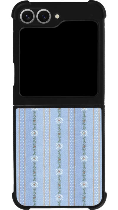 Coque Samsung Galaxy Z Flip6 - Silicone rigide noir Edelweiss