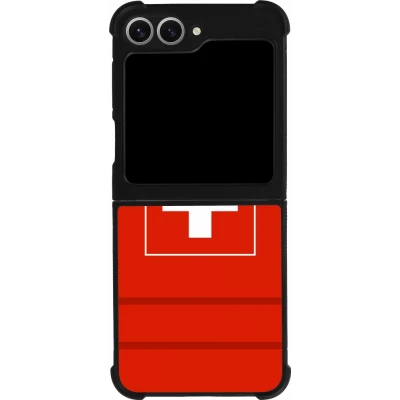 Coque Samsung Galaxy Z Flip6 - Silicone rigide noir Euro 2020 Switzerland