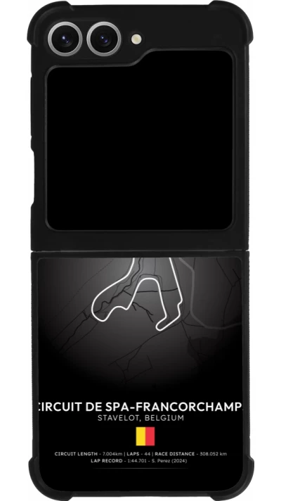 Coque Samsung Galaxy Z Flip6 - Silicone rigide noir F1 Track 2025 Belgium