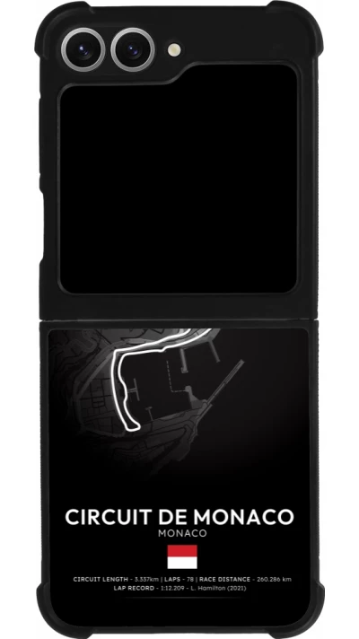 Coque Samsung Galaxy Z Flip6 - Silicone rigide noir F1 Track 2025 Monaco