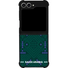 Samsung Galaxy Z Flip6 Case Hülle - Silikon schwarz Saudi Arabien 2026 personalisierbares Fussballtrikot