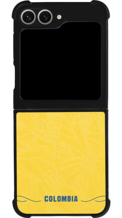 Samsung Galaxy Z Flip6 Case Hülle - Silikon schwarz Kolumbien 2026 personalisierbares Fussballtrikot
