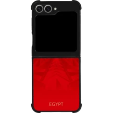 Samsung Galaxy Z Flip6 Case Hülle - Silikon schwarz Ägypten 2026 personalisierbares Fussballtrikot
