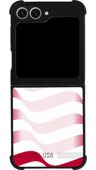 Samsung Galaxy Z Flip6 Case Hülle - Silikon schwarz Vereinigten Staaten 2026 personalisierbares Fussballtrikot