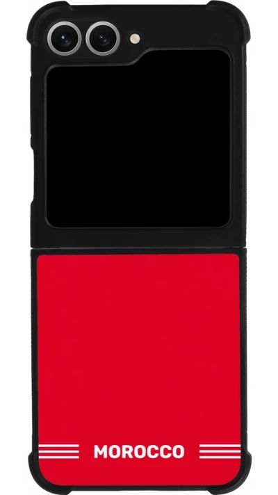 Samsung Galaxy Z Flip6 Case Hülle - Silikon schwarz Marokko 2026 personalisierbares Fussballtrikot