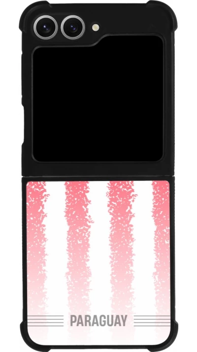 Samsung Galaxy Z Flip6 Case Hülle - Silikon schwarz Paraguay 2026 personalisierbares Fussballtrikot