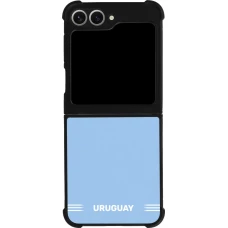 Samsung Galaxy Z Flip6 Case Hülle - Silikon schwarz Uruguay 2026 personalisierbares Fussballtrikot
