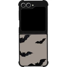 Samsung Galaxy Z Flip6 Case Hülle - Silikon schwarz Halloween 2026 Bats