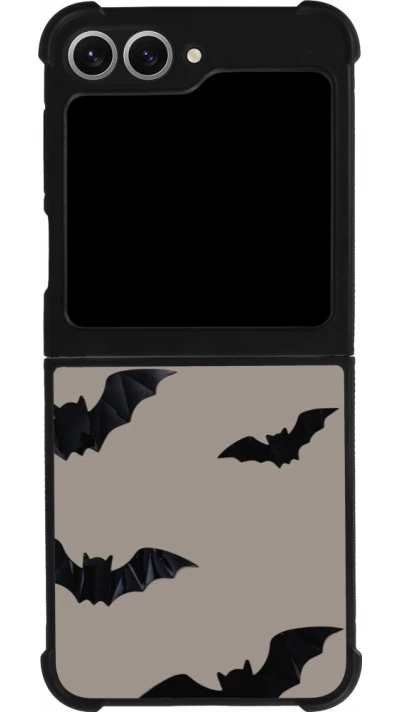 Samsung Galaxy Z Flip6 Case Hülle - Silikon schwarz Halloween 2026 Bats