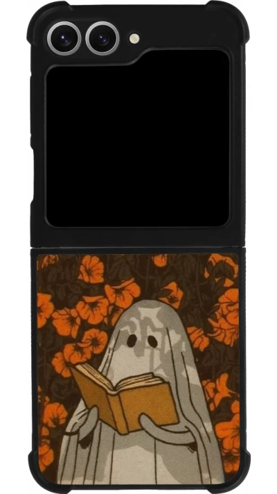 Samsung Galaxy Z Flip6 Case Hülle - Silikon schwarz Halloween 2026 Ghost reading