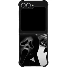 Samsung Galaxy Z Flip6 Case Hülle - Silikon schwarz Halloween 2026 Scream and Michael Myers