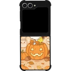 Samsung Galaxy Z Flip6 Case Hülle - Silikon schwarz Halloween 2026 Snoopy Halloween