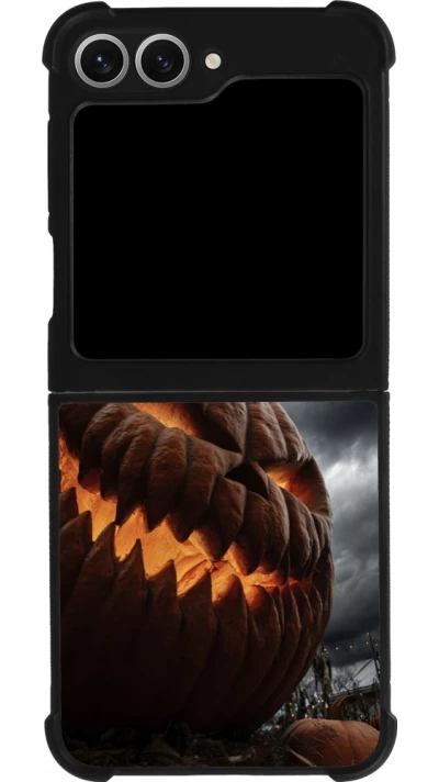 Samsung Galaxy Z Flip6 Case Hülle - Silikon schwarz Halloween 2026 The Wicked Pumpkin