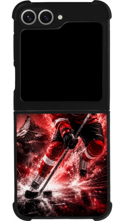 Coque Samsung Galaxy Z Flip6 - Silicone rigide noir Hockey World Championship Player