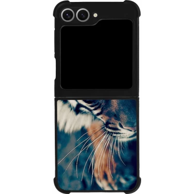 Coque Samsung Galaxy Z Flip6 - Silicone rigide noir Incredible Lion
