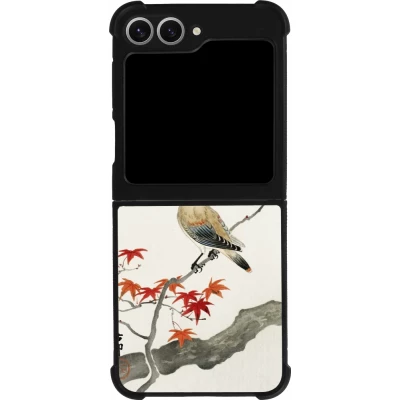 Samsung Galaxy Z Flip6 Case Hülle - Silikon schwarz Japanese Bird