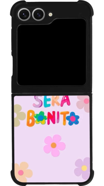 Samsung Galaxy Z Flip6 Case Hülle - Silikon schwarz Karol G Manana sera bonito