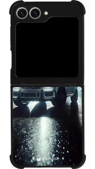 Coque Samsung Galaxy Z Flip6 - Silicone rigide noir Mercedes G AMG Night