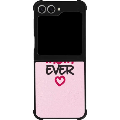 Samsung Galaxy Z Flip6 Case Hülle - Silikon schwarz Mom 2023 best Mom ever pink
