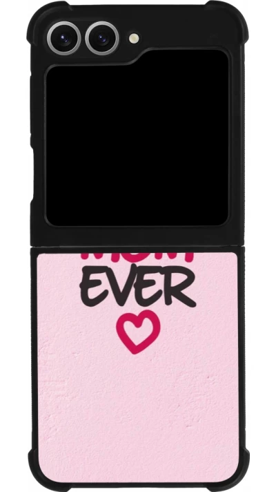 Samsung Galaxy Z Flip6 Case Hülle - Silikon schwarz Mom 2023 best Mom ever pink