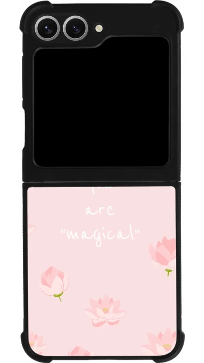 Samsung Galaxy Z Flip6 Case Hülle - Silikon schwarz Mom 2023 your are magical